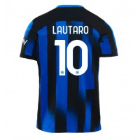 Inter Milan Lautaro Martinez #10 Replika Hemmatröja 2023-24 Kortärmad